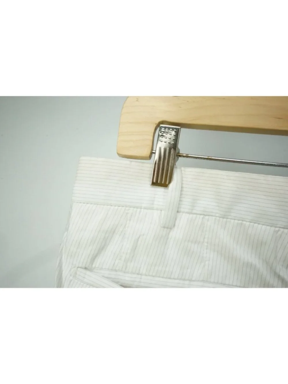 Burberry London White Striped Cotton Blend Slim Chino Pant 50 EU BRAND NEW
